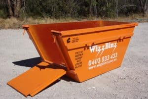 ramp on skip bin